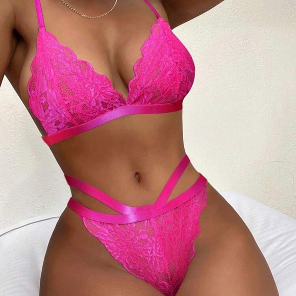 SEXY Floral Lace Lingerie Set *NEW* - Picture 3 of 3